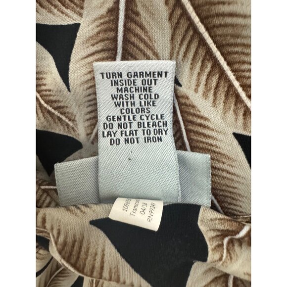 Catherines Fall Leaf Print Cutout Shift Dress Flutter Sleeves Size 1X 16 18 Plus - Picture 7 of 8